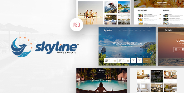 Preview image for SkyLine - Hotel Booking PSD Template
