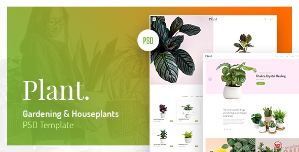 Plant - Gardening & Houseplants PSD Template listing image