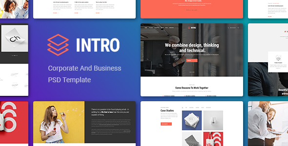 Intro - Corporate And Business PSD Template listing image