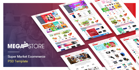 Preview image for MegaStore – SuperMarket PSD Template