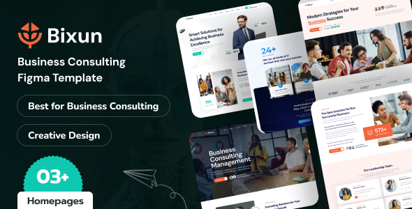 Bixun - Business Consulting Figma Template