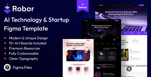 Preview image for Robor – AI and Automation Integration Figma Template