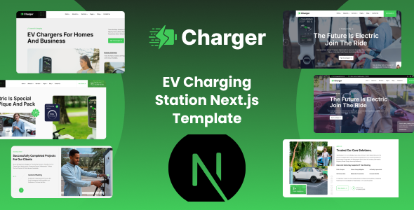 Charger - EV Charging Station React NEXT JsTemplate