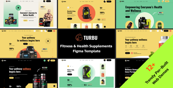 Turbu – Health Supplement Figma Template
