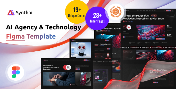 Synthai | AI Agency & Technology Figma Template