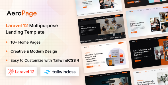 AeroPage - Laravel Multipurpose Landing Page Template
