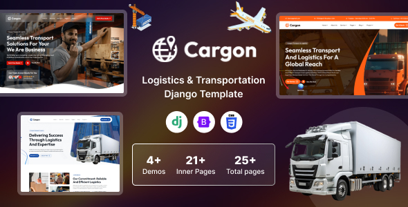 Cargon - Logistics, Cargo & Transportation Django Template