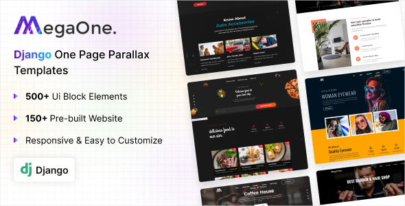 MegaOne - One Page Multipurpose Django Template