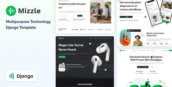 Mizzle - Django 5 Technology & Corporate Template
