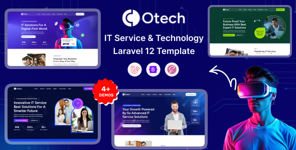 oTech - Laravel 12 IT Solutions & Technology Startup Template