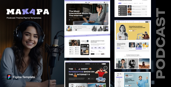 MaKaPa - Podcast & Radio Platform Figma Template