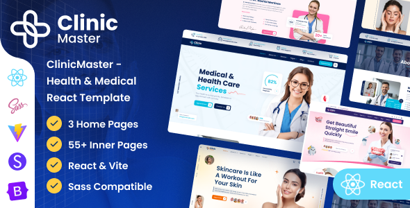ClinicMaster - Health & Medical React Template