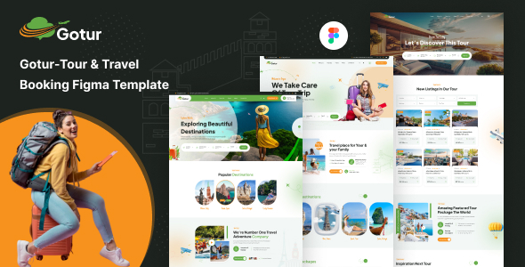 Gotur - Tour & Travel Booking Figma Template