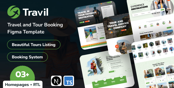Travil – Travel & Tour Booking NextJS Template