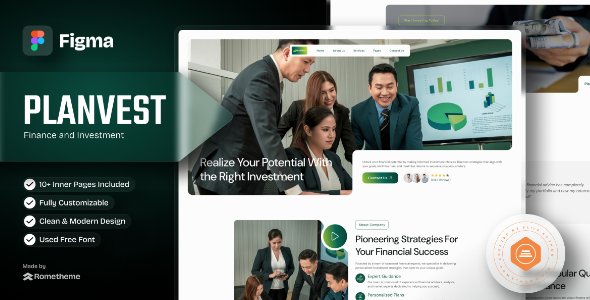 Plantvest - Finance & Invesment Figma Template listing image