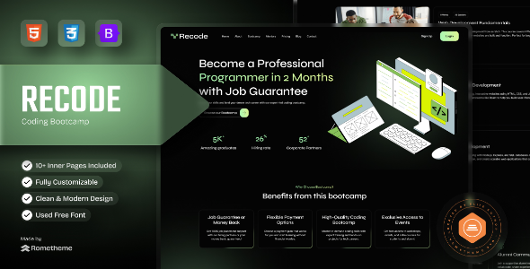 Recode - Coding Bootcamp HTML5 Template