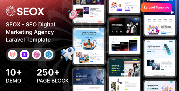 SEOX - SEO & Digital Marketing Agency Laravel 12 Template