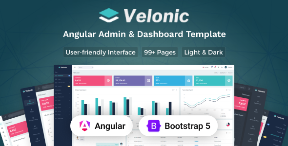 Velonic - Angular Admin & Dashboard Template