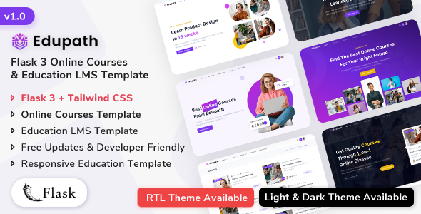 Edupath - Flask Online Courses & Education LMS Template