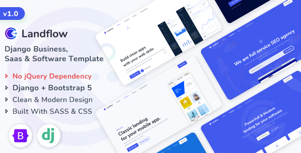 Landflow - Django Multipurpose Business, Saas & Software Template