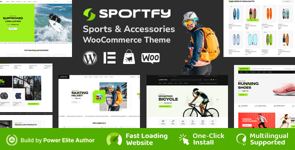 Sportfy - Sports Store WooCommerce WordPress Theme