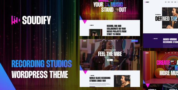 Soudify - Recording Studios WordPress Theme listing image
