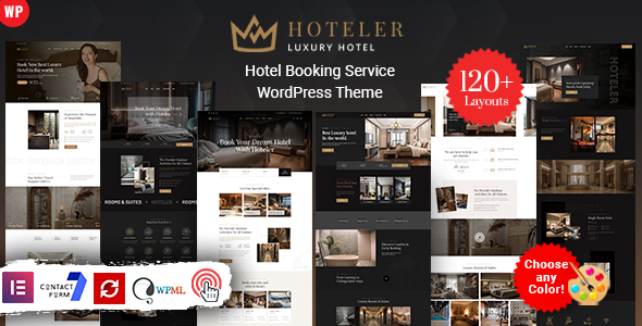 Hoteler Booking WordPress product preview