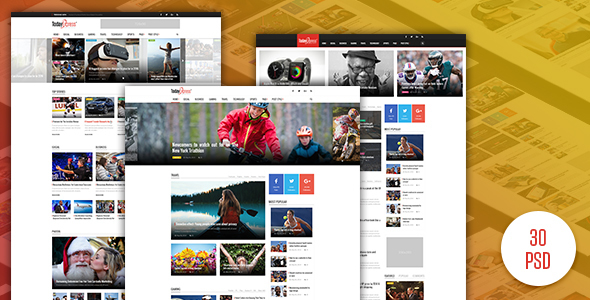 TodayExpress - News & Magazine PSD Template