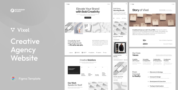 Vixel - Creative Agency Website Figma Template