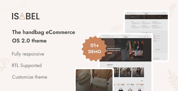 Isabel - Handbag eCommerce Responsive Shopify 2.0 Theme