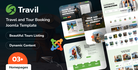 Travil – Travel & Tour Booking Joomla 6 Template