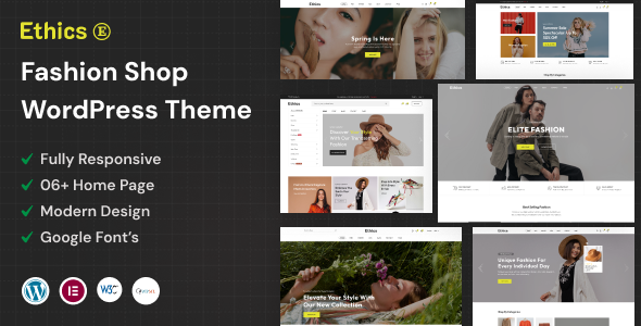 Ethics - Multipurpose Fashion WordPress Theme