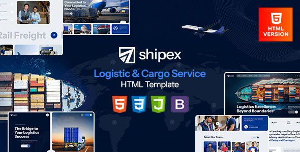 Shipex - Transport and Logistics HTML Template listing image