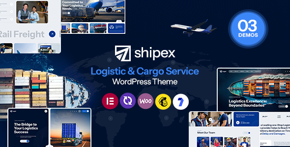 Shipex - Transport and Logistics WordPress Theme product preview
