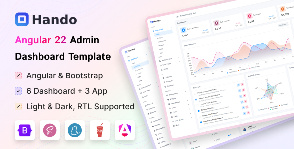 Hando - Angular Admin Dashboard Template