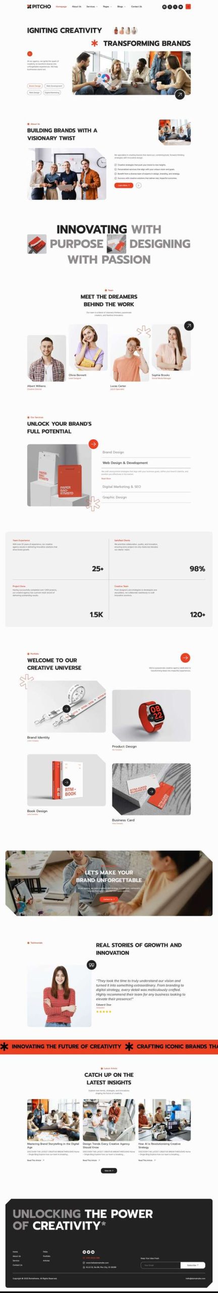 Pitcho - Creative Agency Elementor Template Kit