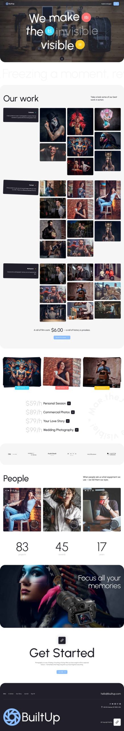 BuiltUp - Photography Template Kit
