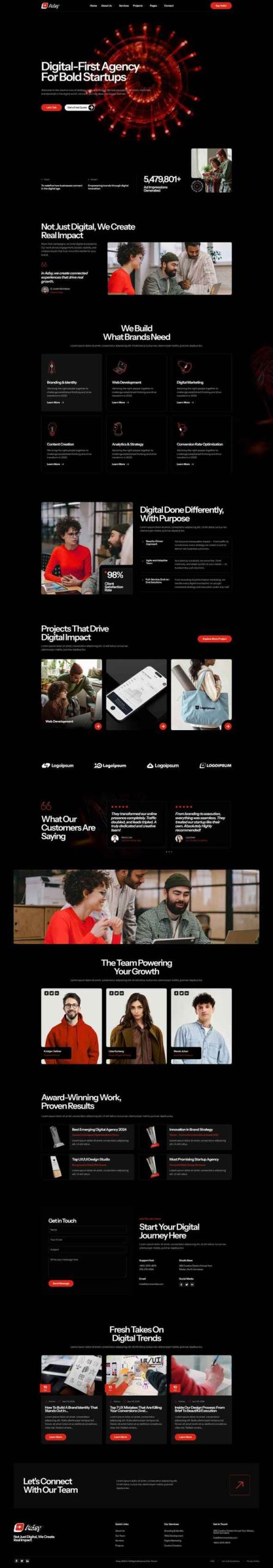 Adsy - Digital Agency Elementor Template Kit