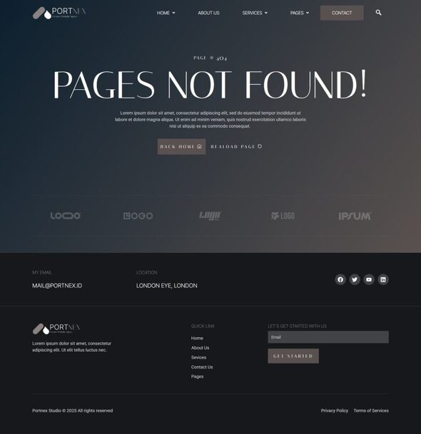 Portnex - Creative Portfolio Agency Elementor Template Kit