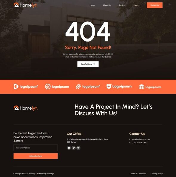 Product preview supplied for Homelyt - Modern Real Estate & Property Elementor Template Kit