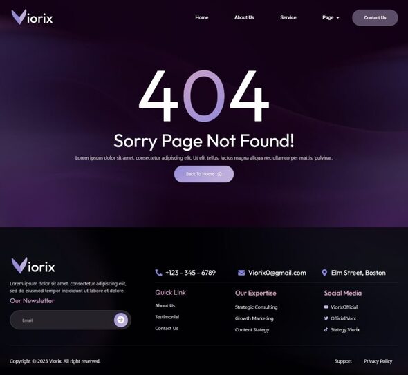 Viorix - Digital Marketing Agency Elementor Template Kit