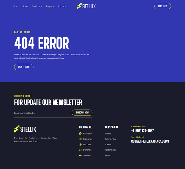 Stellix - Creative Digital Agency Elementor Template Kit