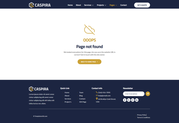 Caspira - Construction and Real Estate Elementor Template Kit