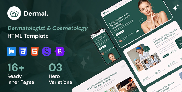 Dermal - Dermatologist & Cosmetology Clinic HTML Template listing image