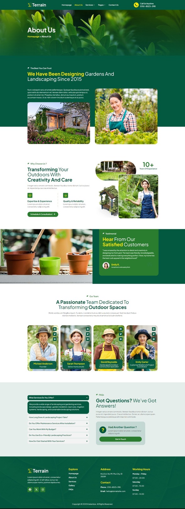 Preview image for Terrain - Landscape & Gardening Elementor Template Kit