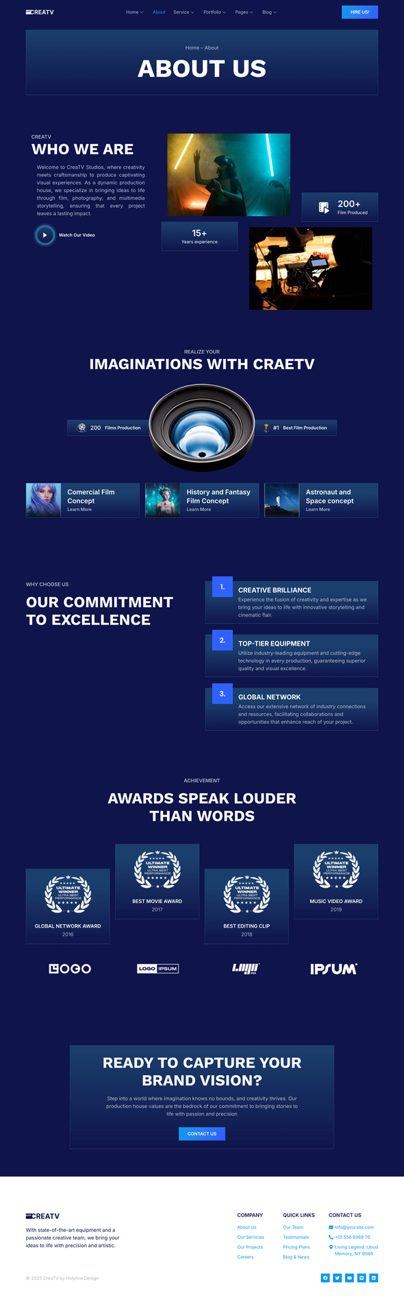 Creativi - Production House Elementor Template Kit