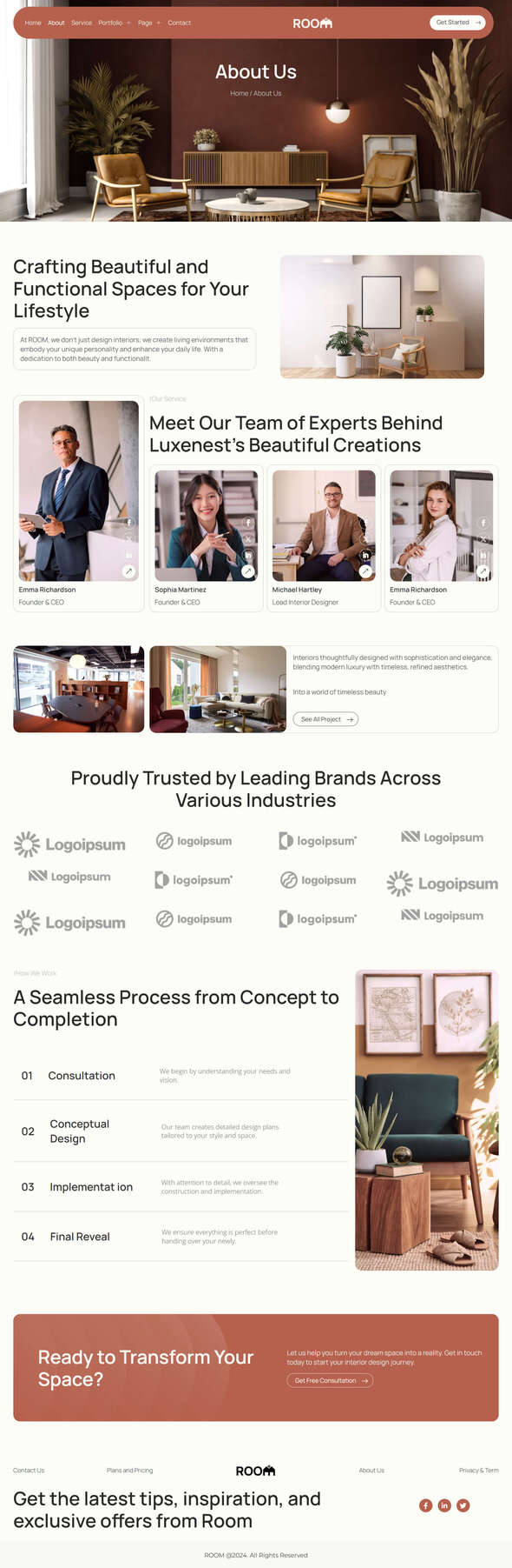 Room – Interior Design Elementor Pro Template Kit