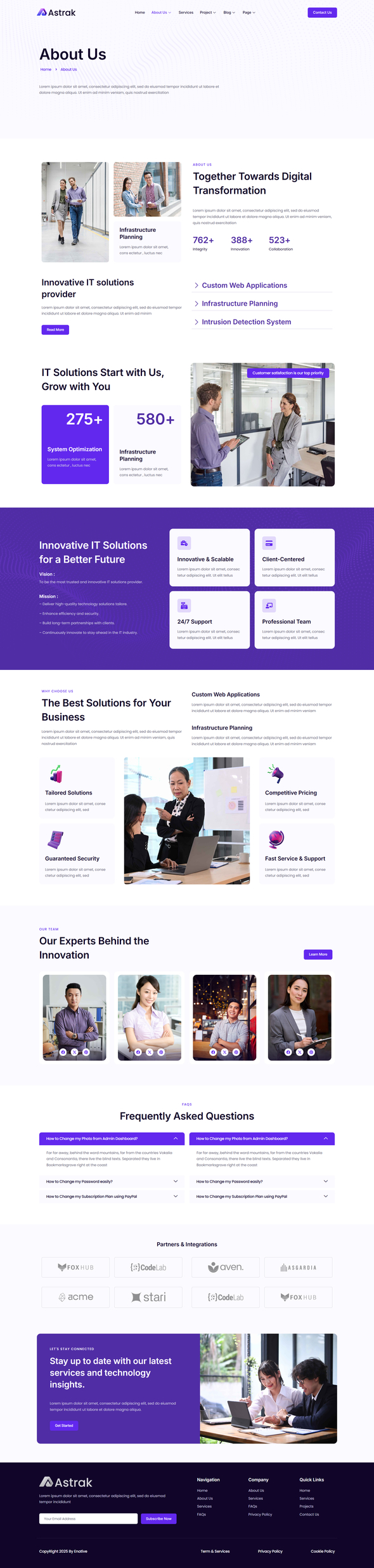 Astrak - IT Solutions & Services Elementor Template Kit