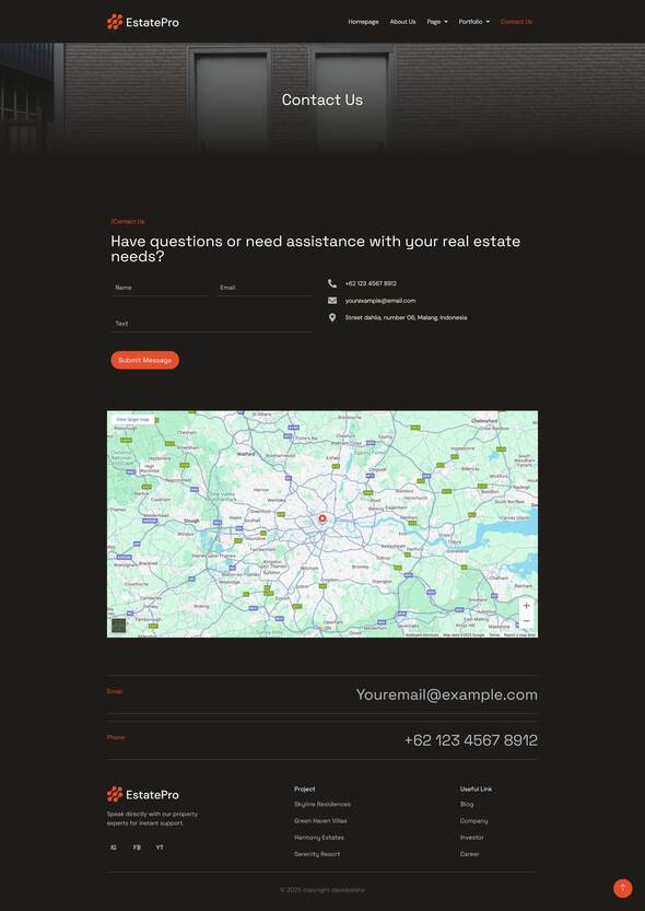 EstatePro – Modern Real Estate & Property Elementor Template Kits