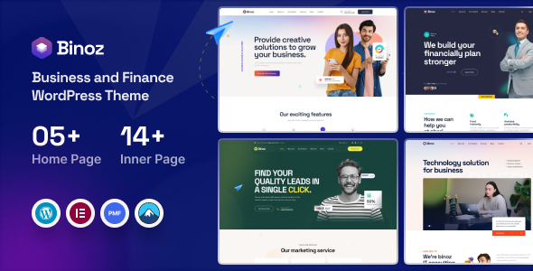 Binoz - Business Agency WordPress Theme listing image